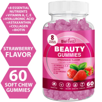 Biofinest Beauty Collagen Gummy Supplement - Vitamin A C E Biotin Hyaluronic Acid - Skin Hair Nails 
