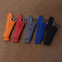 High Quality Fluororubber Watchband 18mm 19mm 20mm 21mm 22mm 24mm for mido omega seiko tissot Tudor watch band waterproof straps