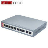 IEEE802.3af 8+2 Port PoE Switch For IP Camera Power Over Ethernet PoE&amp;Optical Transmission For IP Camera System Network Switches