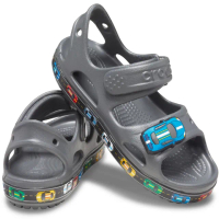 【Crocs】女鞋 Brooklyn厚底布魯克林細☆印花涼鞋(207639-20W)