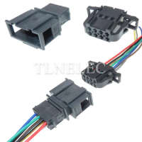 8 Pin Way Car Lamp Electrical Connector with Wires Automobile Audio Unsealed Sockets For VW Audi 3B0972724 3B0972734