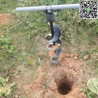 【卓越優選館】 泥土打洞器地鑽人工挖坑神器手動鑽孔器鑽孔打樁手動螺旋地鑽頭