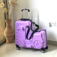 MJ Koper Anak Koper Tunggang Koper Bentuk Kuda 26inch Abs Berkualitas Lilac