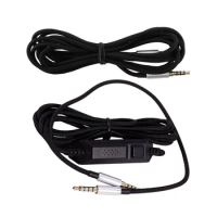 Replacement Audio Cable For Logitech Astro A10 A40 Headphones Fits Many Headphones Microphone Volume Control