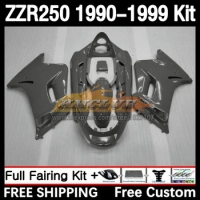 Body For KAWASAKI NINJA ZZR-250 ZZR 250 90-99 86No.159 glossy grey ZZR250 CC 1990 1991 1992 1993 1994 95 96 97 98 99 Fairing Kit