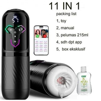 14 in 1 App Maju Mundur Hisap Getar Automatic Vacuum Cup Male Snailcup Thrusting Vibratorr-pria Tele