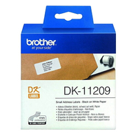 BROTHER 29x62mm DK-11209 耐用型紙質 白底黑字 原廠 定型標籤 標籤帶【APP下單最高22%點數回饋】