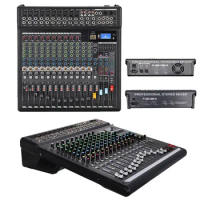 Professional dj controller 24 channels audio console mixer digital mixing console audio mixer phantom power 48V USB jack