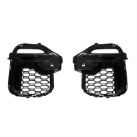 1Pair Front Bumper Fog Lamp Grille Assembly For BMW X5 G05 2018-2022 40IX 25DX 30DX Modified Grille Decorative Cover