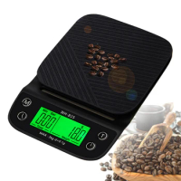 High Precision Household Coffee weighing scale 3kg/0.1g Drip Coffee Scale With Timer Portable Electronic Digital Kitchen Scale