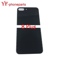 AAAA Quality Glass Material For Iphone 8 Plus Big Hole Back Battery Cover Rear Panel Door Housing Case Repair Parts
