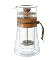金時代書香咖啡  HARIO 自然風雙層濾壓咖啡壺 3杯用 400ml DGC-40-OV
