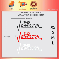 Bicycle heartbeat Sticker reflective mountain bike trek Waterproof Car Motor Laptop Desktop Vinyl De
