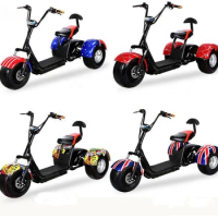 New electric tricycle, mini battery car, Harley motor tricycle for the elderly to pick up children for the elderly. custom