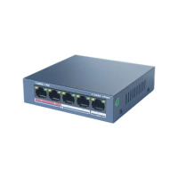 HIK 4CH PoE Switch LAN Network Switch, DS-3E0105P-E/M Unmanaged PoE LAN Switch