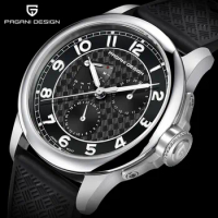 PAGANI DESIGN Quartz Men Wristwatch 40mm Sapphire Glass Silicone Strap 100M Waterproof Sports Watch For Men PD1780 Reloj Hombre