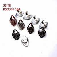 10PCS KSD301 55 Degree 16A 250V Normally Closed Ceramics Temperature Switch 55 (NC) Temperature Control Switch KSD302 16A