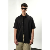Kemeja Pria Premium Smart Casual Lengan Pendek Polos Larusso Compact Knit Hakurodi - Back To Classic