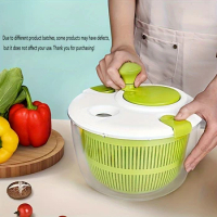 Vegetable Dehydrator Home Salad Centrifuge Manual Water Basket Washing Basin Draining Device Washing Fruit Dehydrator M9195