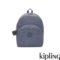Kipling 灰調寧靜藍前袋簡約後背包-CHANTRIA L