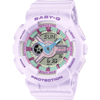 CASIO 卡西歐 BABY-G 粉紫色 柔和色調手錶 送禮推薦 BA-110XPM-6A