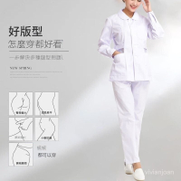 速乾 涼感 彈力 服 護士裝 護理服 護製服 刷手服 工作服 護士褲子白色工作褲女夏季薄款鬆緊腰生褲