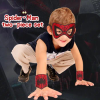 Avengers Childrens Spider-Man Masks Halloween Masquerade Mask Wrist Guard for Kids Boys Girls Christmas Gifts