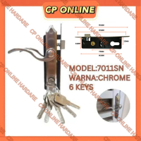 CP ONLINE Mortice Lock Grill Lock Door Gate Lock Set Handle Lock Pagar Lock Kunci Grill Pintu Rumah