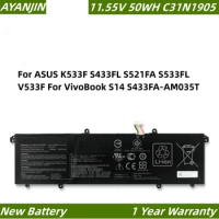 C31N1905 11.55V 50WH Laptop Battery for ASUS K533F S433FL S521FA S533FL V533F For VivoBook S14 S433FA-AM035T