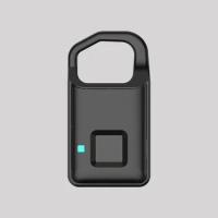 Keyless Fingerprint Smart Lock Home Luggage Locker Electronic Padlock Warehouse Padlock Door Anti-Theft Security Rechargeable