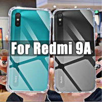 Soft Silicone Shockproof Clear Case for Xiaomi Redmi 9A HD TPU Transparent Covers Shell for Redmi9A 6.53" M2006C3LG Anti-Scratch