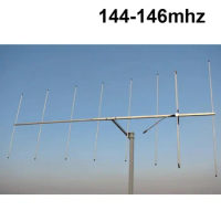 Portable V Band Yagi Aerial 144-146MHZ Gain 10.5dbi Two Way Radio Antenna Amateur Repeater Receiving Transmitting Antenna