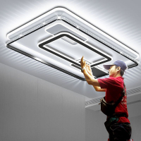 客廳燈2022新款輕奢水晶現代簡約LED吸頂燈廣東中山全屋燈具套餐