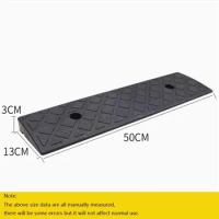 3cm High Car Access Ramp Triangle Pad Speed Reducer Durable Threshold For Automobile Motorcycle Heavy Wheelchair Rubber Wheel x1