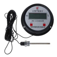 Digital Thermometer High-temperature Industrial Boiler Electronic Thermometers 10M Wire with Probe Temperature 85AC