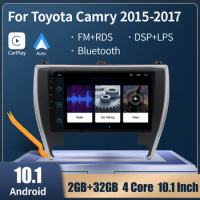 Android 10.1 Car Radio For Toyota Camry 2015-2017 2 Din Auto Multimedia Player Navigation GPS Stereo Head Unit Carplay DVD FM BT