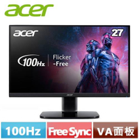 【現折$50 最高回饋3000點】ACER宏碁 27型 KA270 H 窄邊電競螢幕