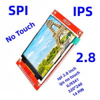 SPI IPS 2.8 Inch TFT LCD Display Module No Touch RGB320*240 Super DIY Consumer Electronics 4 Wire SPI Interface ILI9341