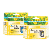 【向日葵】for HP 1黑1彩 C9351CA+C9352CA 21XL+22XL高容量環保墨水匣(適用1400/1408/F380/F2120)