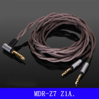 For Sony MDR-Z7 Z1R headphone cable D7100 D7200 D600 2.5/4.4mm balance cable Single crystal copper silver-plated upgrade cable