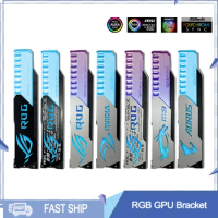 RGB GPU Support Video Card Bracket 5V ARGB Graphics Card VGA Holder 12V RGB ASUS MSI GIGABYTE ASROCK 3Pin/4Pin M/B AURA SYNC