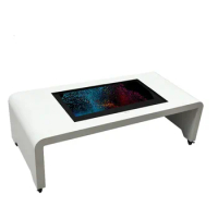 Table Built in PC with Touch Screen AIO Computer conference table white touch screen monitor digital signage and displays