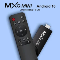 MXQMINI Smart MINI Android TV Stick Android 10.0 TV Box 4K 1080P 3D 2.4G WIFI H.265 Media player HDR 10+ Very Fast Box Top Box