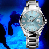 BALL 波爾錶 Engineer III Marvelight 天文台認證經典機械腕錶-冰藍40mm NM9036C-S1C-IBE