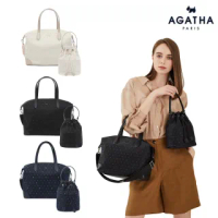 法國精品AGATHA經典尼龍輕量托特包(U)