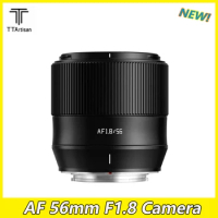 TTArtisan Auto Focus 56mm F1.8 APS-C Camera Lens for SONY E FUJI X Nikon Z Mount Mirrorless Camera For XS10 XS20 X-H2s XT5 XT30