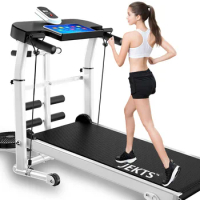 Eu stock Super promotion one day!Silent Foldable treadmill, multifunctional treadmill, household treadmill with led blashboard.