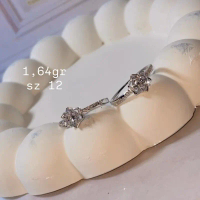 cincin mata bunga simple s925