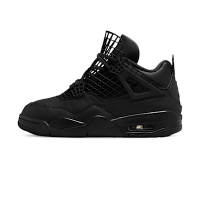 Nike Air Jordan 4 Net 女 全黑 皮革 網狀 運動 氣墊 緩震 喬丹 休閒鞋 FN7251-001