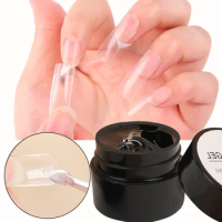Solid Sticker Adhesive Gel Easy to Stick Quick-drying No-Flowing Nail Art Tip Gel False Fake Nail Diamond Decoration Strong Gel